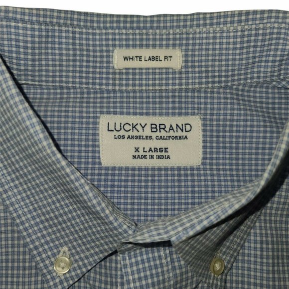 Lucky Brand White Label Fit Button Down Size XL - Picture 4 of 8